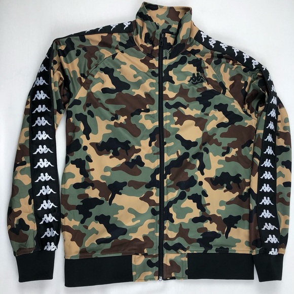 Kappa Other - Kappa Men’s Camo Army Sports Zip Pullover Shell Jacket Mens